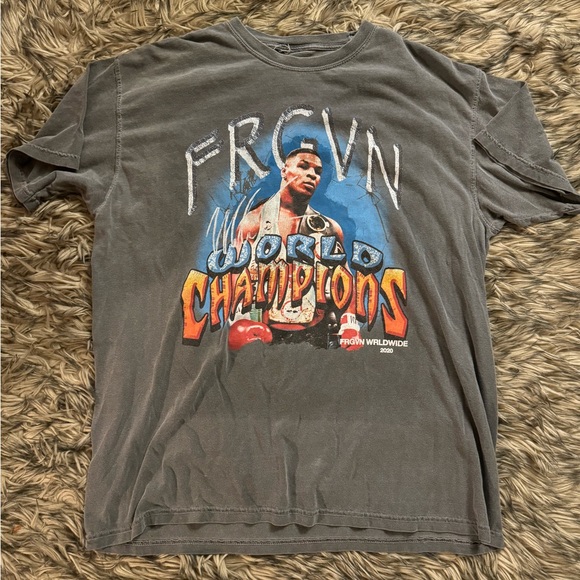 VINTAGE STYLE MIKE TYSON TOUR GRAPHIC T-SHIRT sz XL - Picture 1 of 4